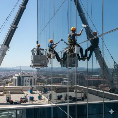 Ankara Vinç ile Cam Temizliği: Yüksek Binalar İçin Güvenli Çözüm