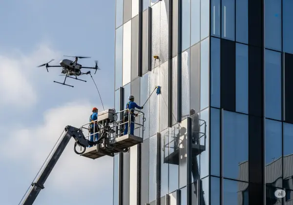 Ankara Drone İle Dış Cephe Temizliği | Yeni Nesil Temizlik Teknolojisi