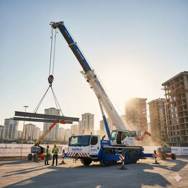 Ankara Vinç Kiralama | Dış Cephe Temizliği İçin Vinç Hizmeti