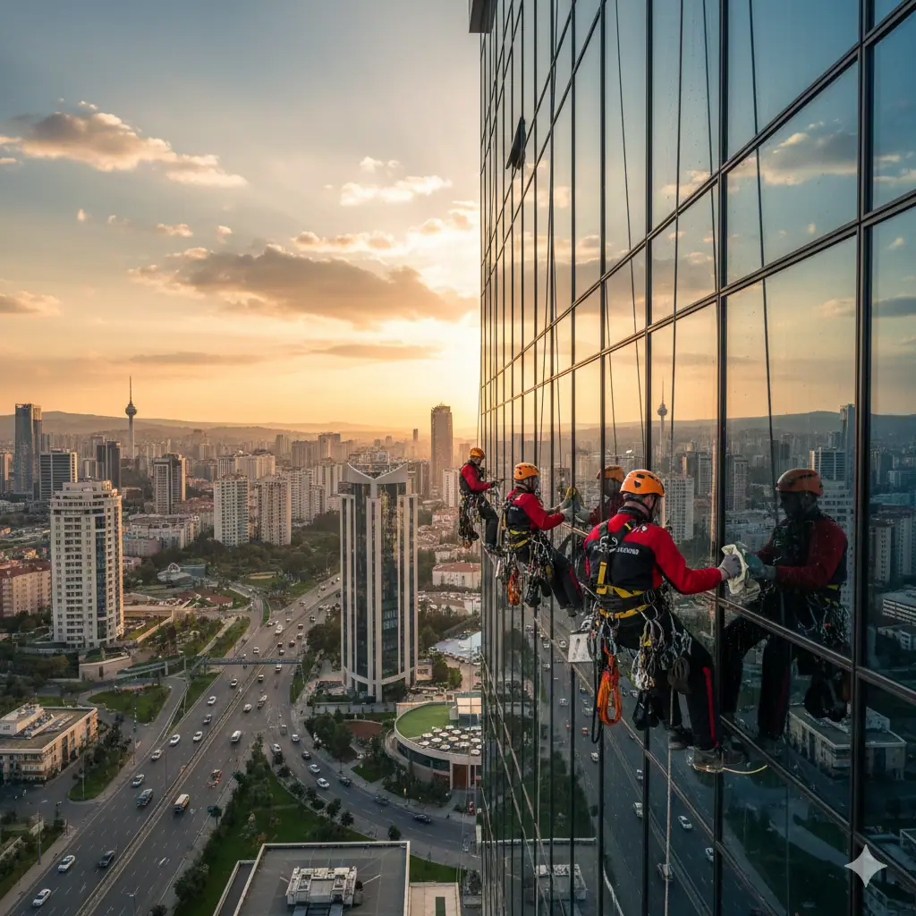 Ankara’da Dağcılarla Cam Temizliği Neden Tercih Ediliyor?