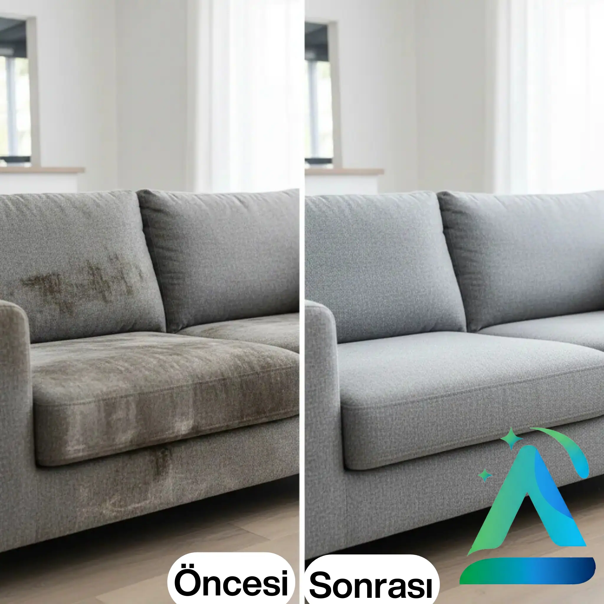 Ankara koltuk yıkama öncesi ve sonrası